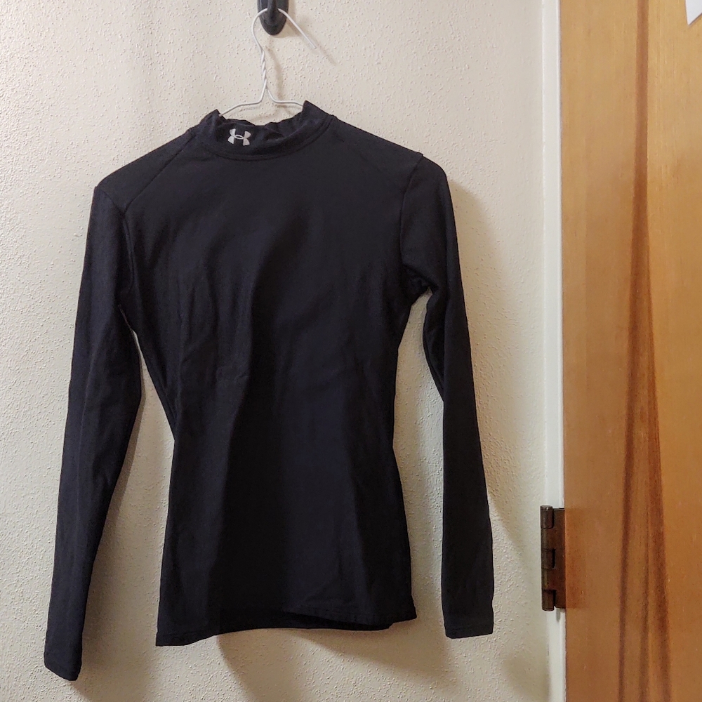 Black Under Armour Athletic Turtleneck Long Sleeve